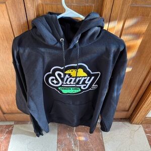 Hanes Black Hoodie with Starry Logo
